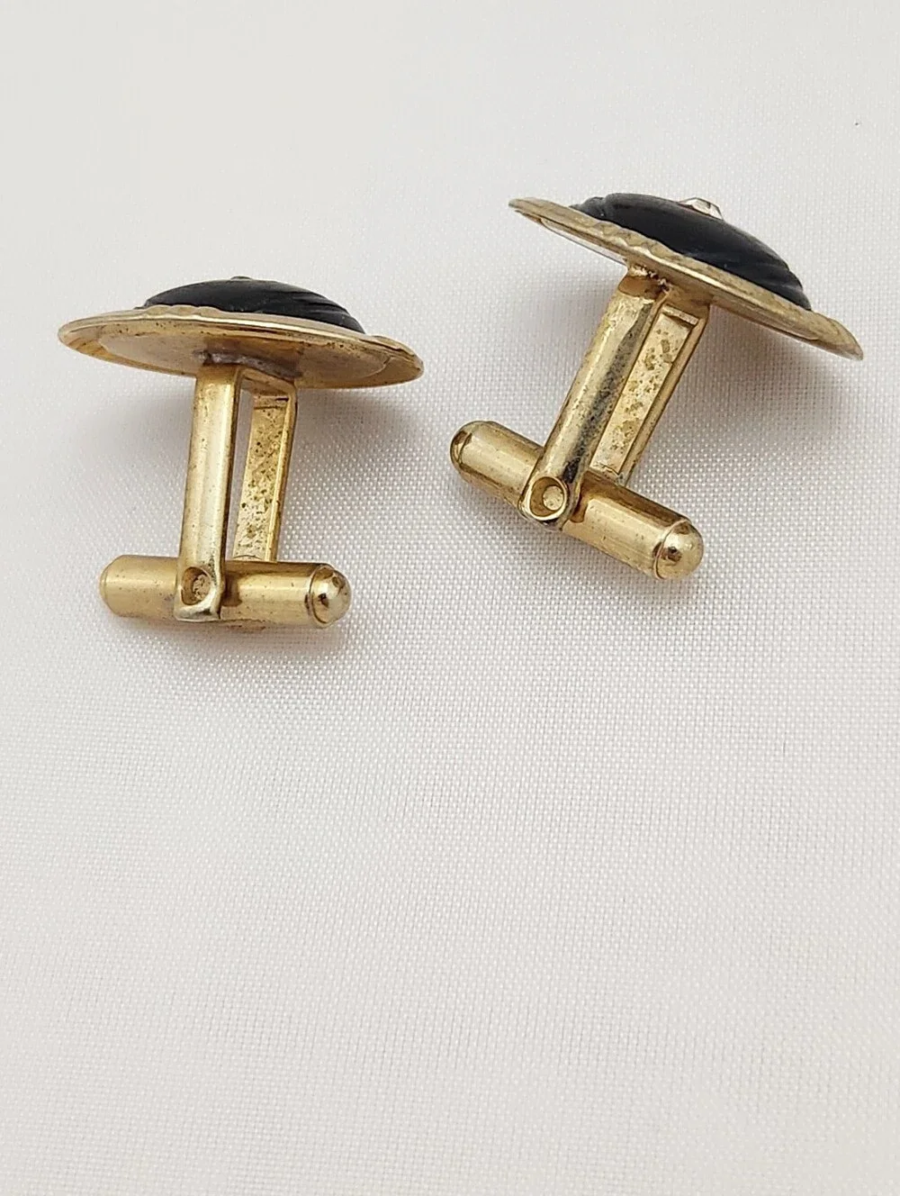 Vintage Cufflinks Lot Foster Swank Cuff Links Gold Color Silver Tone 4 Pairs VTG
